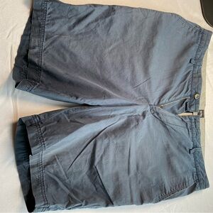 Boss Men's Dark Blue Flat Front Shorts